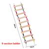 Bird Toys Set Swing Chewing Training Toys Small Parrot Hanging Hammock Parrot Cage Bell Perch Toys With Ladder Pet Supplies 1pc