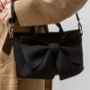 VITAFELICE Neoprene Ribbon Shoulder Bag for 2-Way Women, Ubb-sp-0387 (Black)