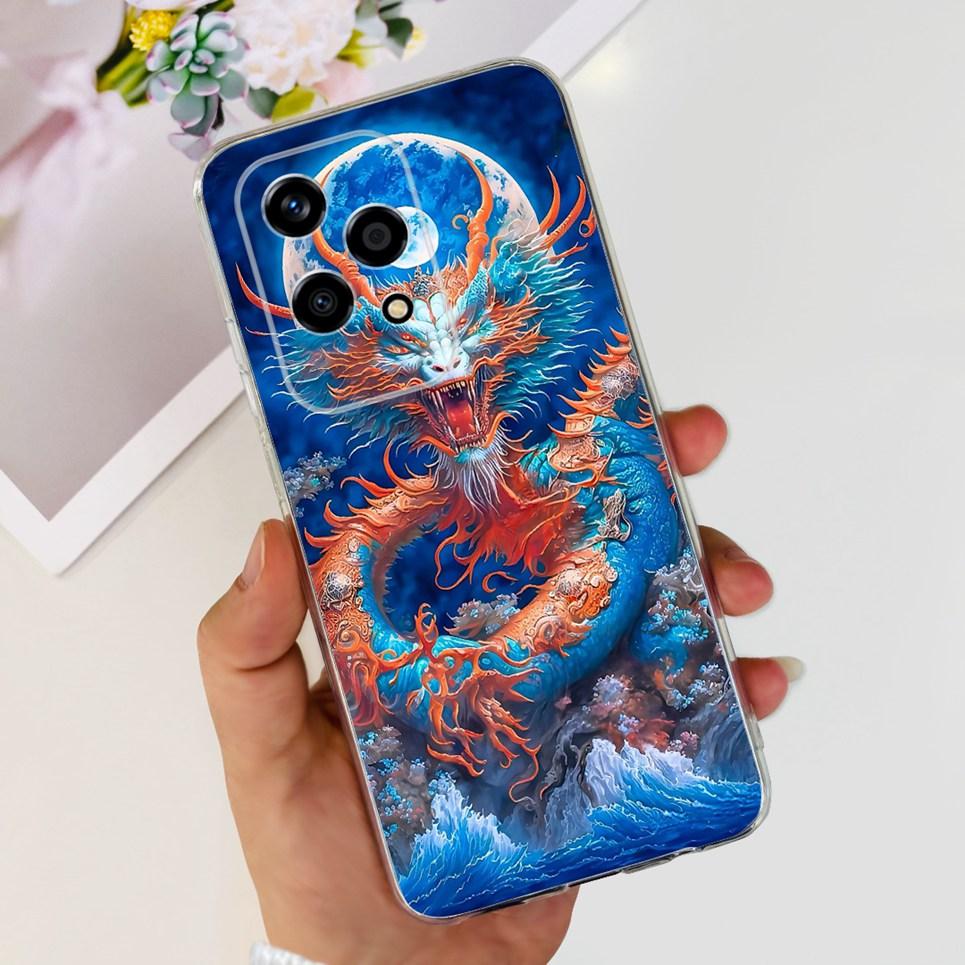 For Honor 200 Lite Phone Cover Case Cool Cartoon Dragon Space Man Cute Cat Funda Soft Clear Silicone Huawei Honor 200 Pro 200 5G
