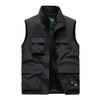 Gilet da pesca casual da uomo multi-tasche per primavera e autunno, per esterni, per mezza età e anziani
