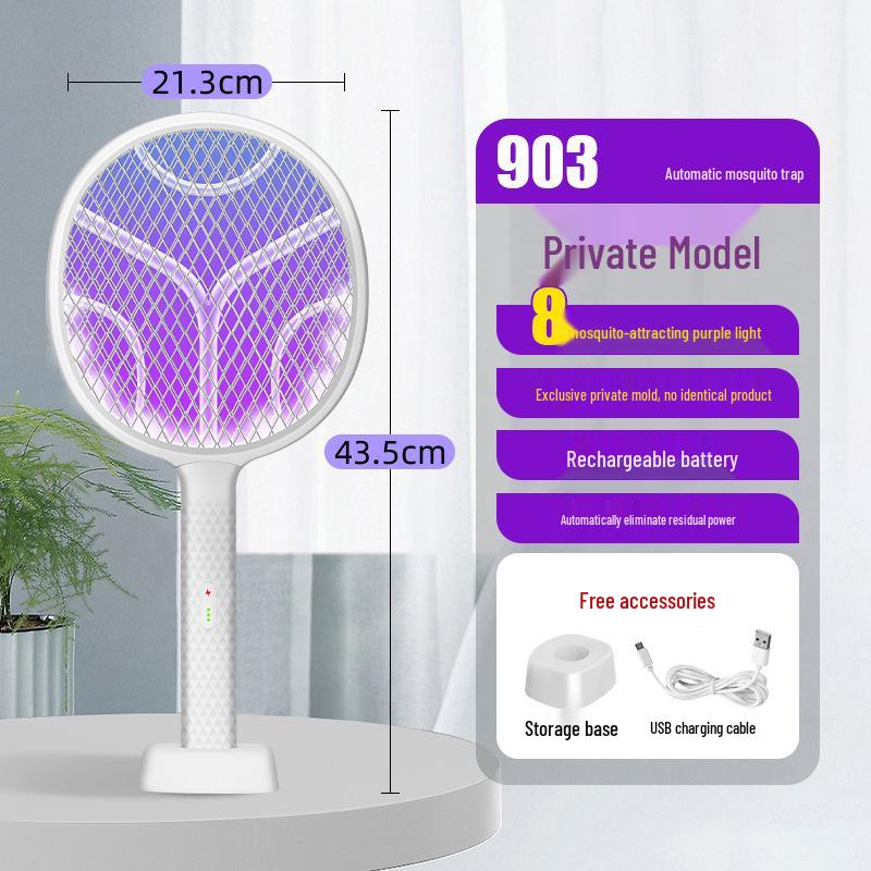 Rechargeable Electric Mosquito Swatter with Lithium Battery Mosquito Repellent - Fly Killer and Mosquito Killer.