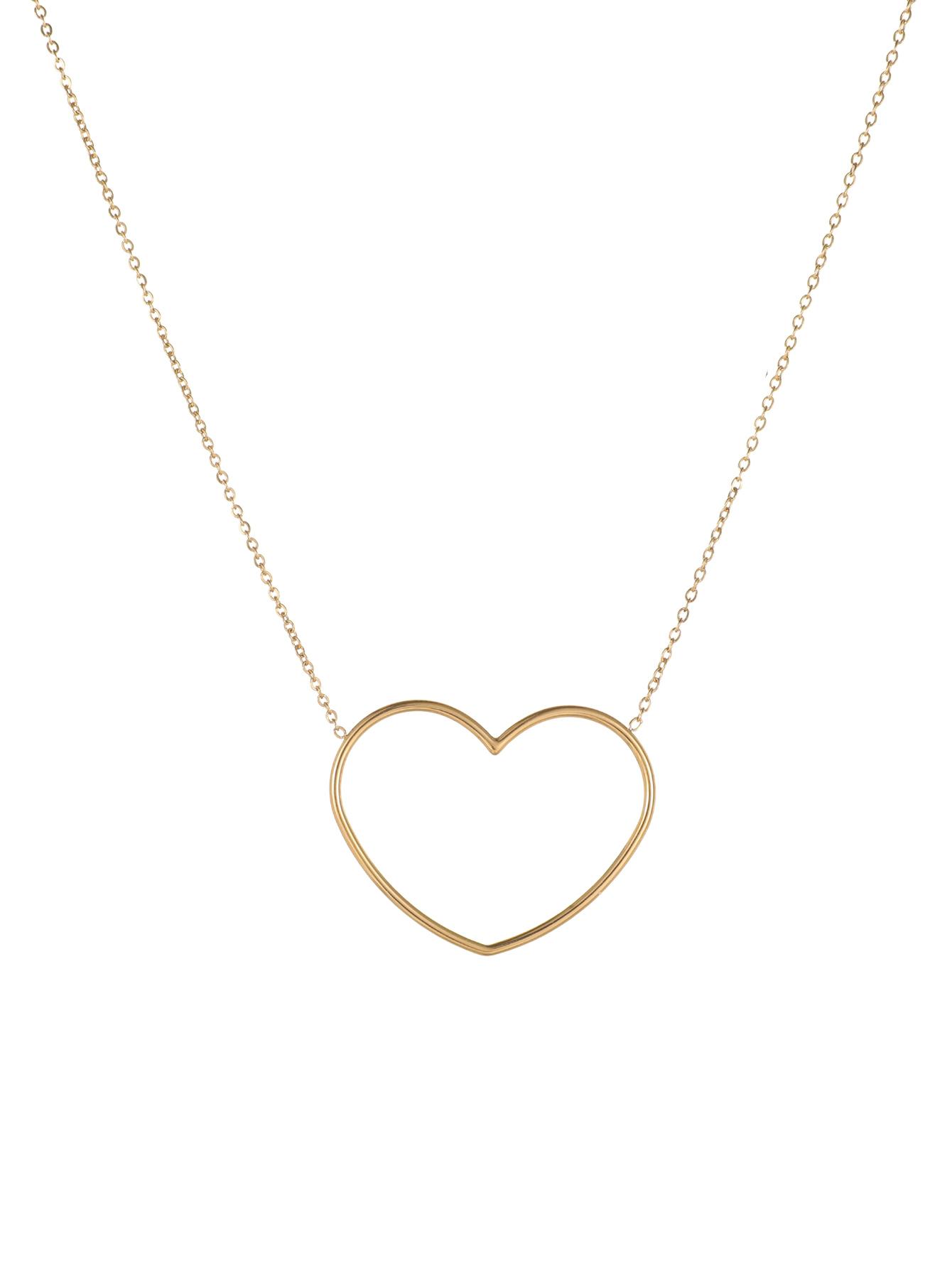 

1 шт. Сто Персонализированная Мода Нержавеющая Сталь Инкрустированная Разноцветным Цирконием Преувеличенное Ожерелье Сердце