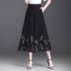 Summer Women Floral Wide Leg Pants Loose High Waist Chiffon  Casual Palazzo Trousers
