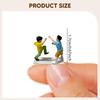 1/64 Miniature Figure Human :64 Scale Trendy Hand Painted Tiny People Figurine for Mini
