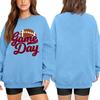 Unisex Lightweight Long Sleeve Neck Pullover Printed Sweatshirt