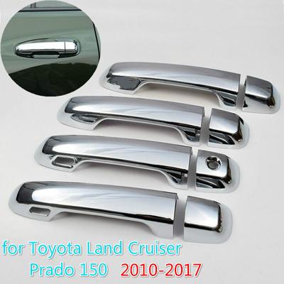 Funduoo For Toyota Prado 150 Land Cruiser Prado J150 2010 -  LC150 LC200 Chrome Door Handle Cover Trim Set Car