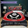 Custom Name Sheffield United FC Bedding,Quilt Set Quilt Cover Pillowcase Home Birthday Gift(1 * Duvet Cover + 2 * Pillowcase, Without Core)_xia