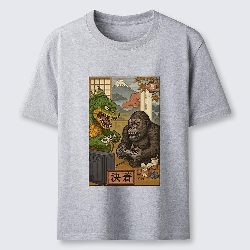 Men's USA T-Shirt Casual Outdoor Wear Breathable Round Neck Graphic Print Top Fashion Cotton Summer Based Apparel Tees