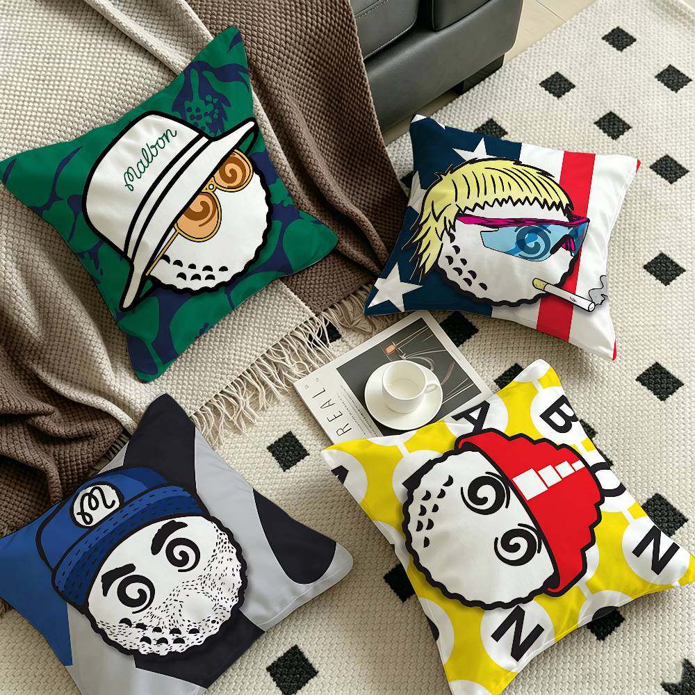 Fashion G-Golf brand M-Malbon Personalized Pillow Dust Cover Bedroom Kids Party Decoration Pillowcase Birthday Children Gift