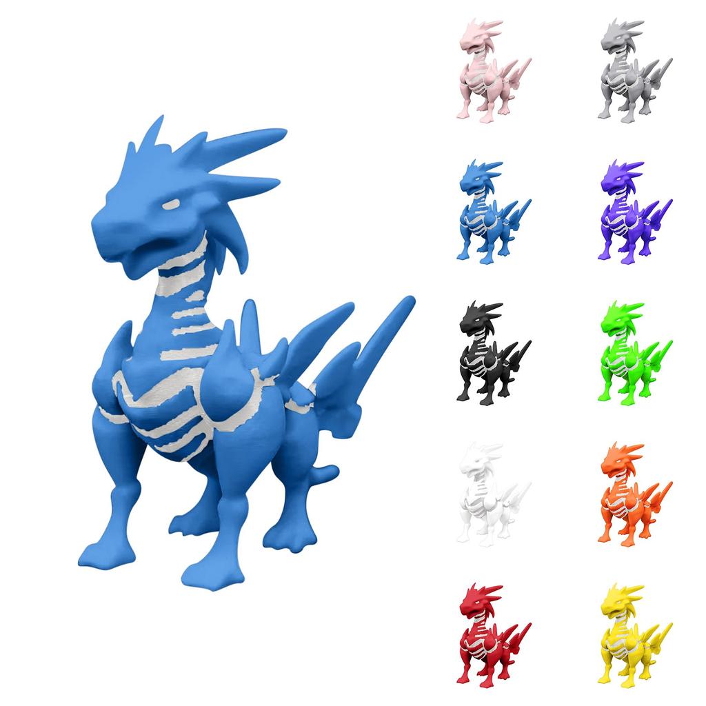 3D Printed Movable Joint Evil Dragon Model Toy