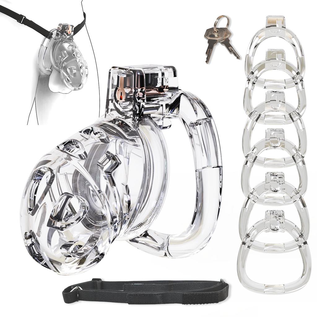 Male Silicone Chastity Lock, Urethral Cock Ring, Chastity Belt Penis Cage, Penis Sleeve, Erotic Urethral Lock, Adult Sex Toys