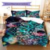 Mandala Pattern Bedding Quilt Set Quilt Cover Pillowcase Home Decoration Gift (1 * Duvet Cover + 2 * Pillowcase, Without Core)