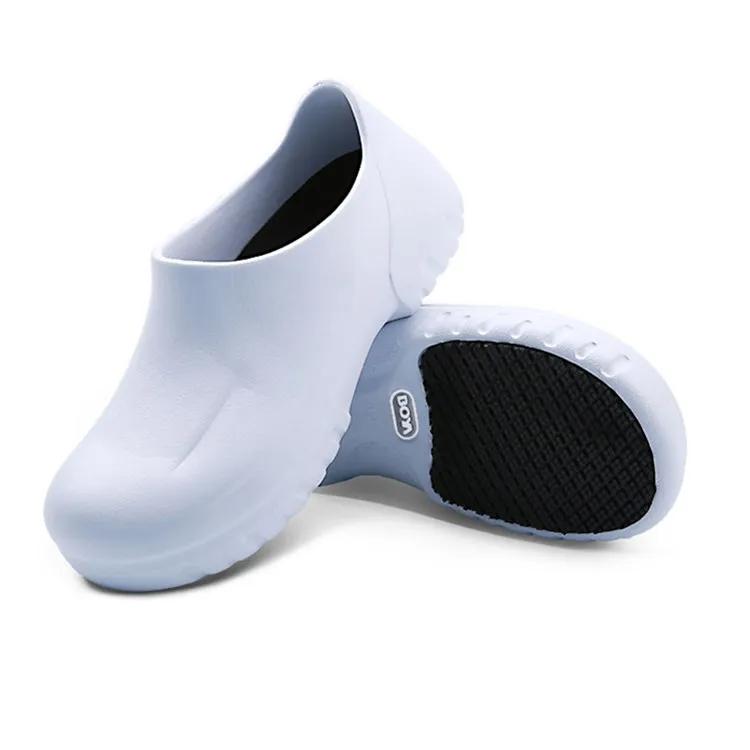 Fashion Man Chef Shoes Kitchen Cook Shoes Black 6 Working Hospital Shoes Super Anti-skidding Oil Proof Waterproof Flat Rainboots