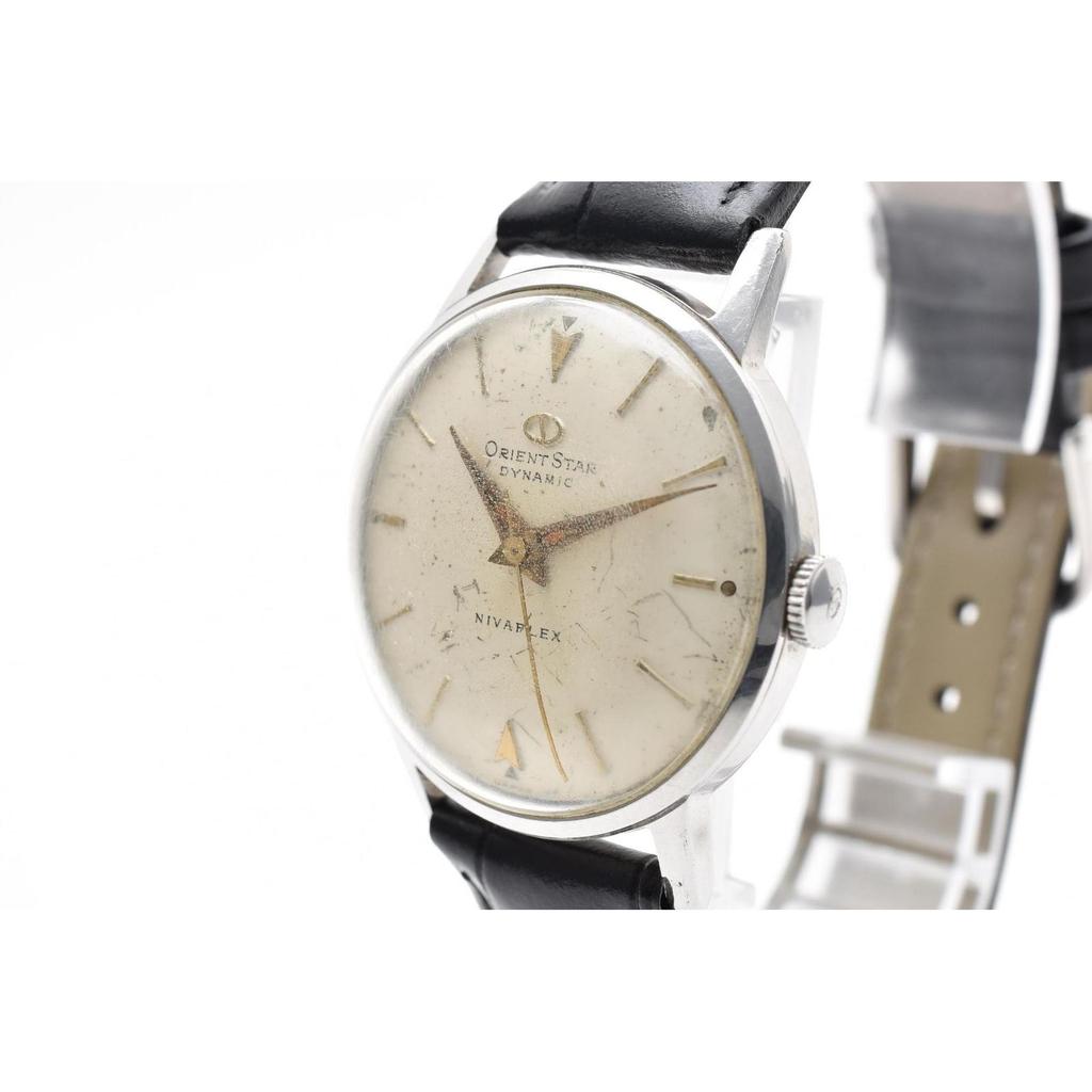 Used Good item ORIENT Orient Star Dynamic U13037 Hand-wound White Dial Vintage 1960's Unisex Watch Working Item