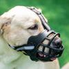 Anti-Biting Dog Mouth Cover With Reflective Strip Adjustable Dog Muzzle Anti-barking Mask Soft Rubber Can Drink Water Dog Accessories