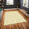Modern Geometric Print Carpet The Shining Honey Rug Large Area Rug for Living Room Bedroom Decor Rug Non-Slip Washable Floor Mat