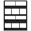 Bookshelf Black 100 X 33 X 125.5 Cm Engineered Wood