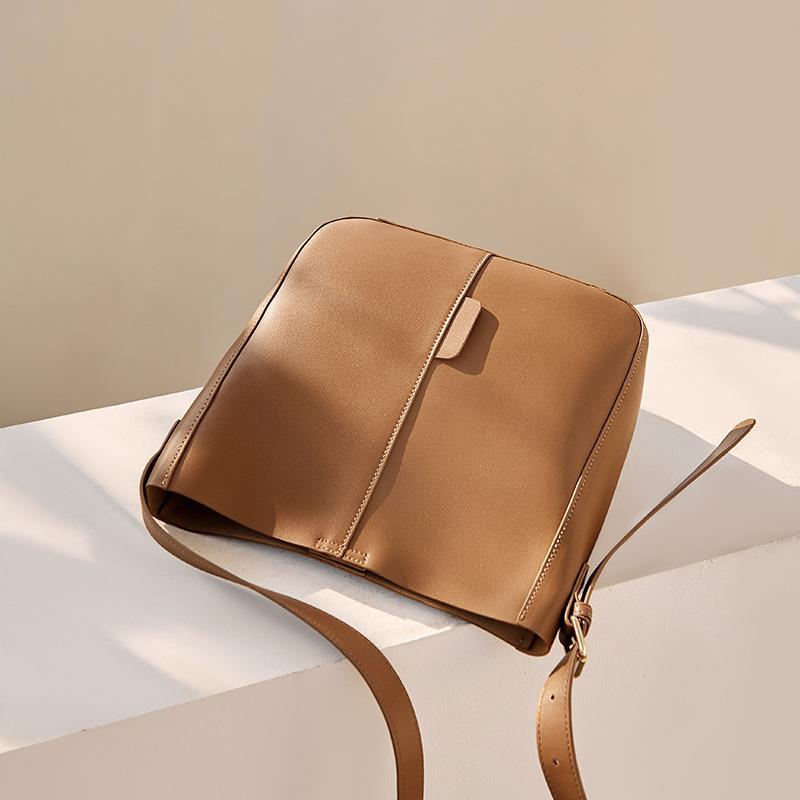 Mrs. Qiao Bag Women 2025 New Autumn Winter High-end Bucket Bag Women Crossbody Bag Genuine Leather Women Bag Shoulder Bag