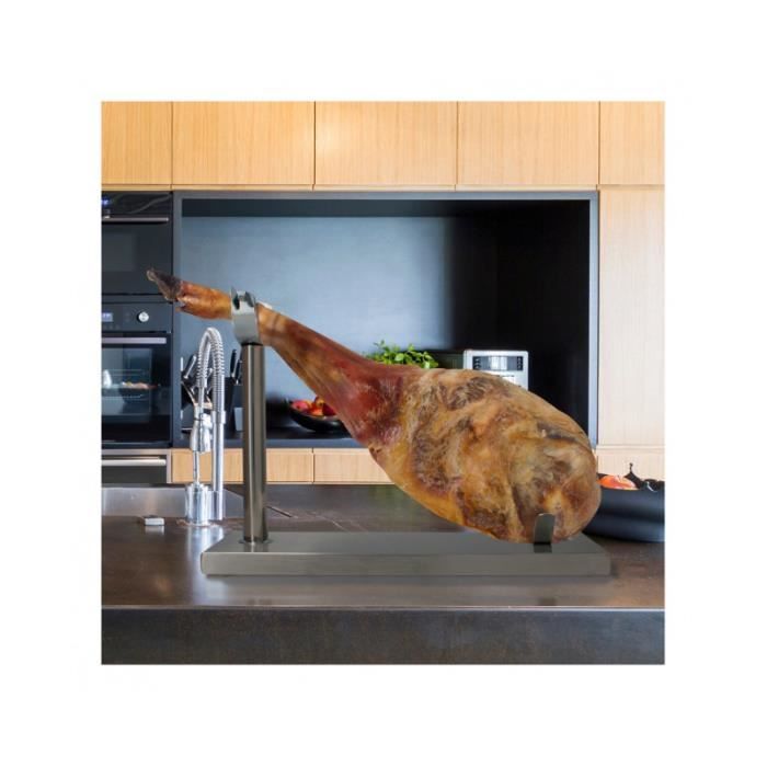 Support à jambon en acier inoxydable (17 x 49 x 35 cm)