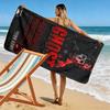 Name Custom Ghost COD Print Beach Towel, Large Soft Quick Dry Towel for Beach Camping Swimming