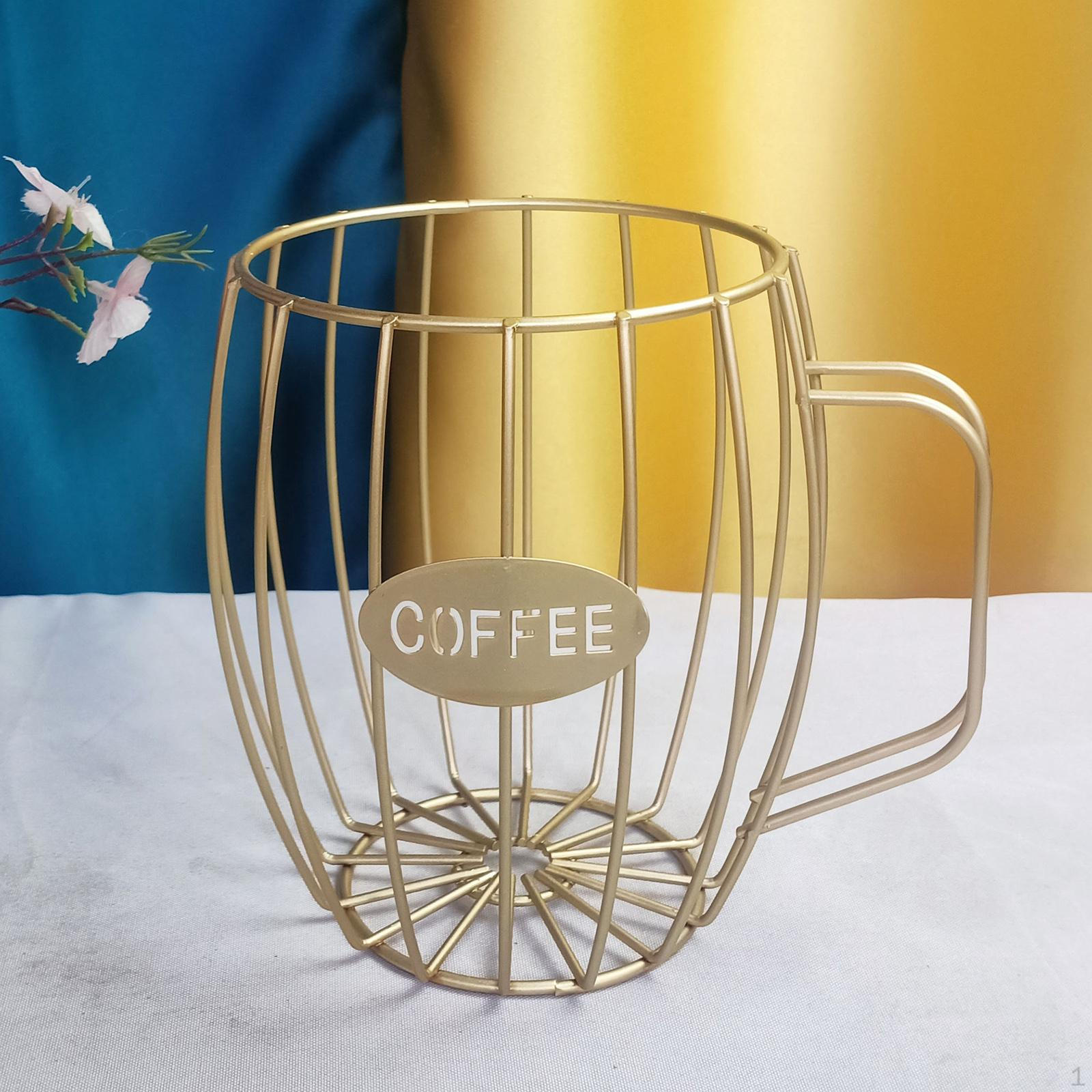 Storage Basket Coffee Vintage Baskets Cup золотой 890₽