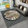 3D Art Manhole Cover City Area Rug, Tapete de carpete para casa Sala de estar Quarto Sofá Capacho Decoração de cozinha, Tapete antiderrapante para crianças HD
