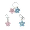 Stylish Flower Pattern Resin Keychain Pendant With Versatile Attachment Loop Perfect For Keychains Or Bag Charm