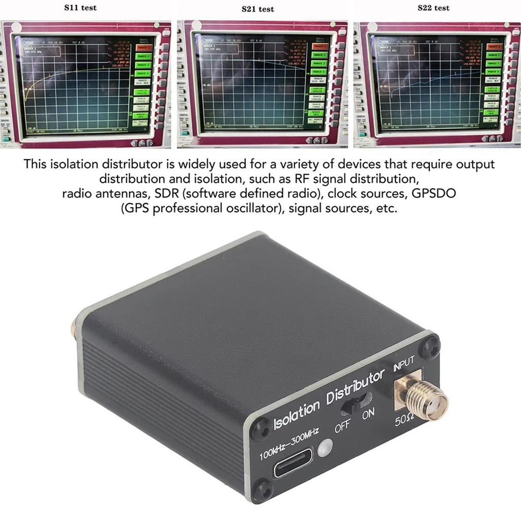 New Active Isolation Distributor Active Isolation Distributor Splitter for SDR GPSDO Source 100kHz to 300MHz