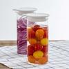 HARIO Vinegars Pickle Pot, 700ml, Pickle Storage Container, White, Made in Japan, VPP-700-W