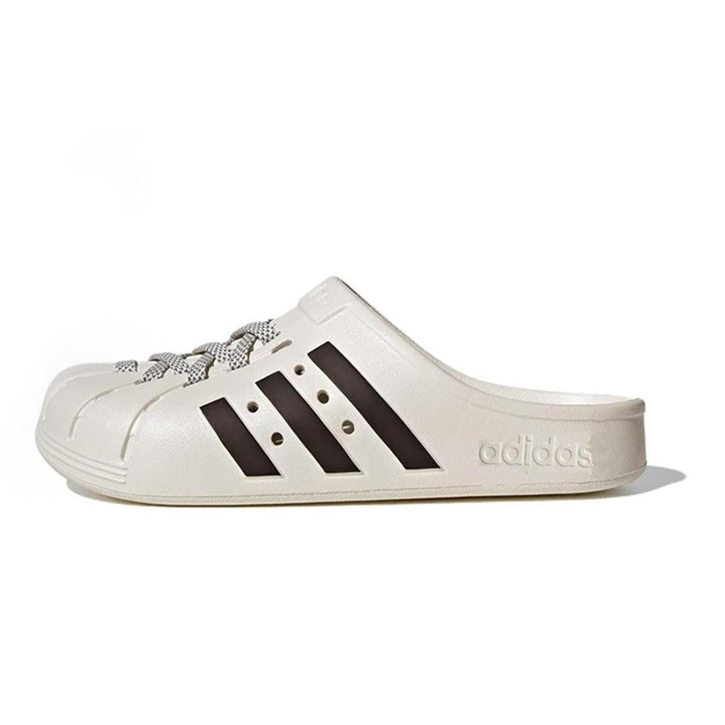 Adidas ADILETTE CLOGS Slip Resistant Closed Toe Slippers Unisex White Green Yellow JH9849(Team1311-ad)