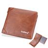 New Wallet Men Short Style European American Retro Business Horizontal Multi Slot Buckle Ticket Holder