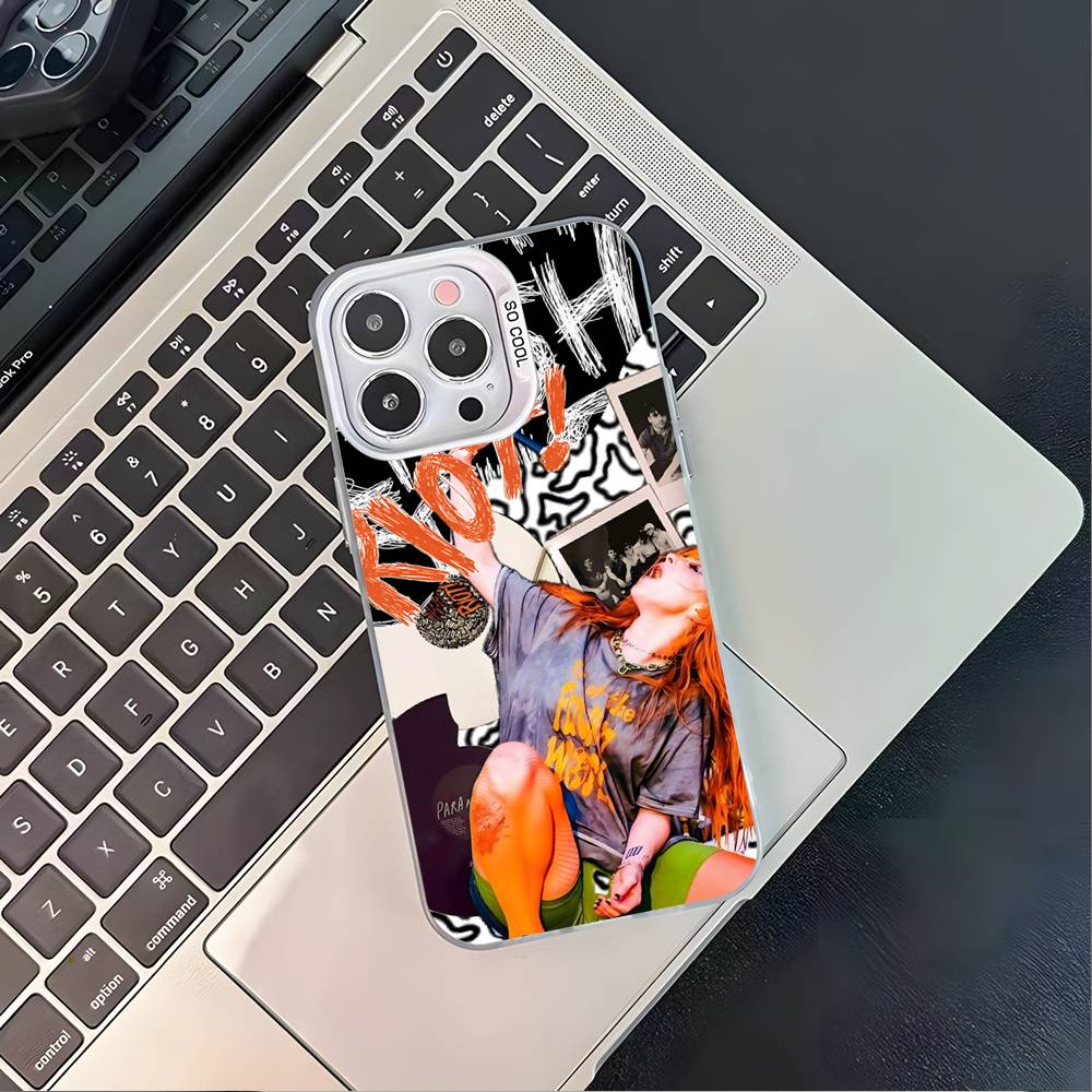 P-ParamoreS Band Phone Case For iPhone 17,16,15,14,13,12,11,Pro,XS,Max,Plus,Mini,SE4,E White Matte Shockproof Cover
