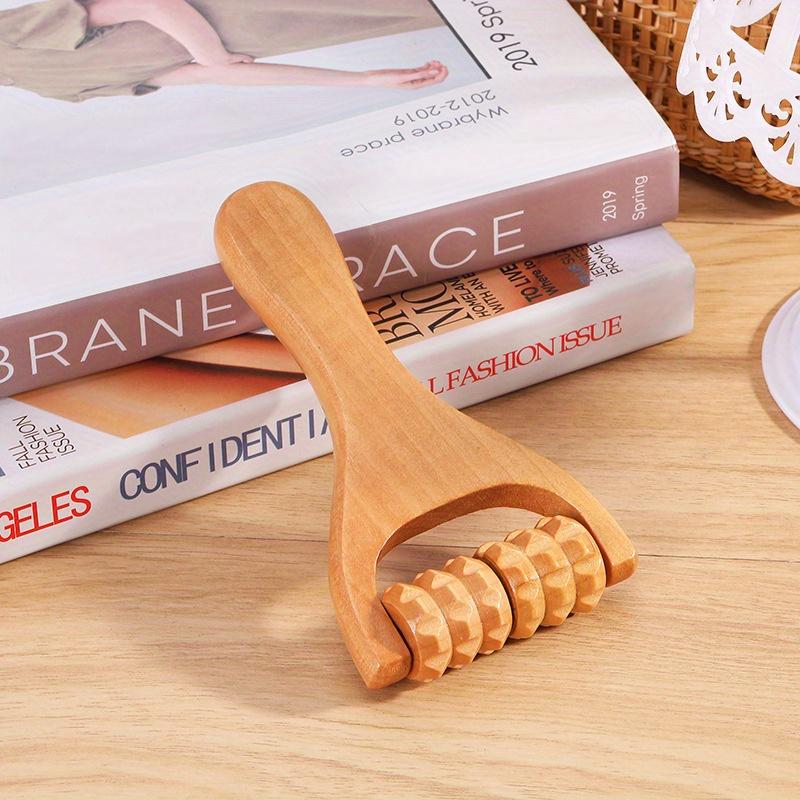 Wooden Massage Roller That Is Easy To Carry, Comes with a Storage Bag - Versatile Hardwood Body Roller Designed for Deep Tissue Therapy