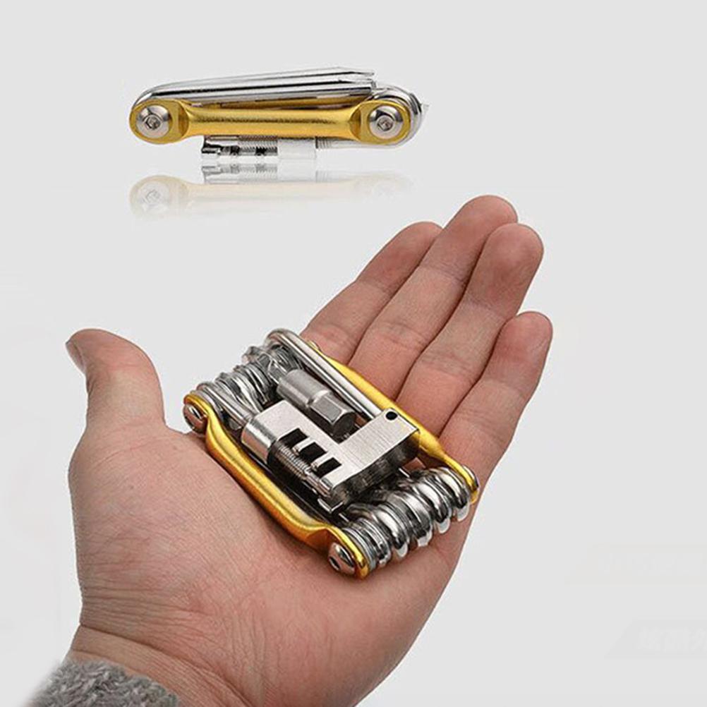 11 In 1 Bike Tools Bike Repair Tool Kit Wrench Screwdriver Chain Multifunction Tool