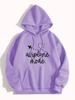 American Style Hooded Sweatshirt: Heart & Letter Pattern, Loose Fit, Long Sleeve, Autumn/Winter 2025 Collection