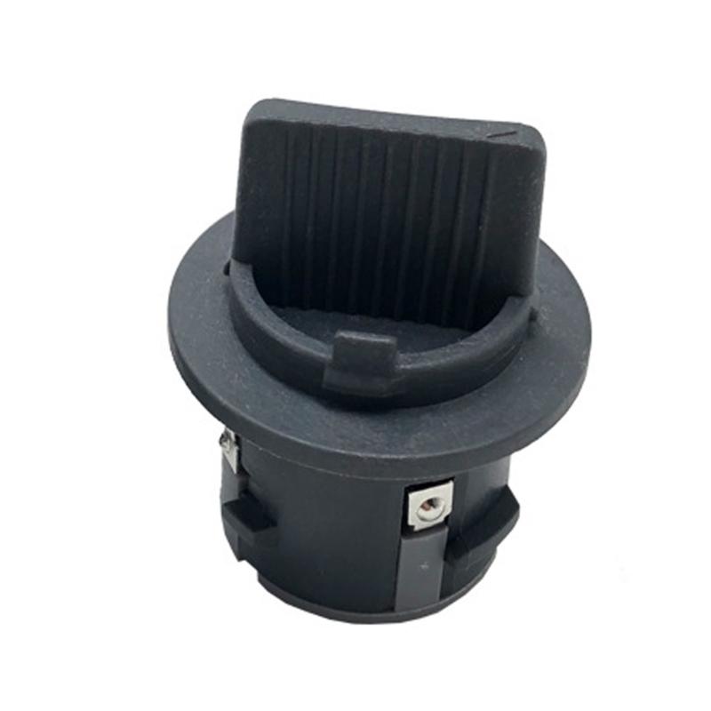 Turn Signal Bulb Socket 92166-F1000, Black Plastic Front Lamp Receptacle for Select Vehicle Lighting Replacement and Routine Maintenance