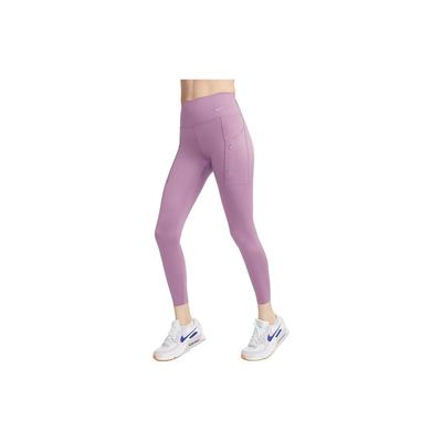 Go Unleashed Series Solid High-Intensity Quick-Dry Mid-Rise Pocket Nine-Point Tight Sports Leggings Women Leggings Dust-Purple DQ5695-536