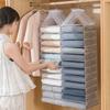 Hanging Closet Organizer Foldable Wardrobe Storage Bag for Underwear Jeans Portable Sturdy Space Saving Bags