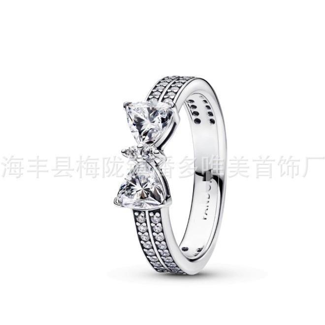 Elegant Copper S925 Heart Skull Ring Featuring Modern Geometric Design For Women