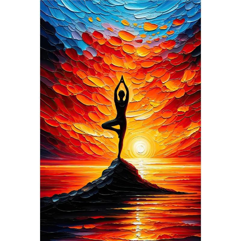 

Старинное здание Пейзаж Маяк Насыщенный цвет Абстрактное граффити Искусство Плакат Печать Картина на холсте Современная настенная живопись Домашний декор 30x45CM No Frame