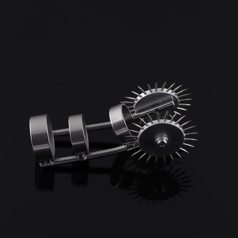 New Stainless Steel Pinwheel Needles Wheel Roller Submissive Fetish Sex Slave Adult Sex Toys Nipple Clitoris BDSM skin