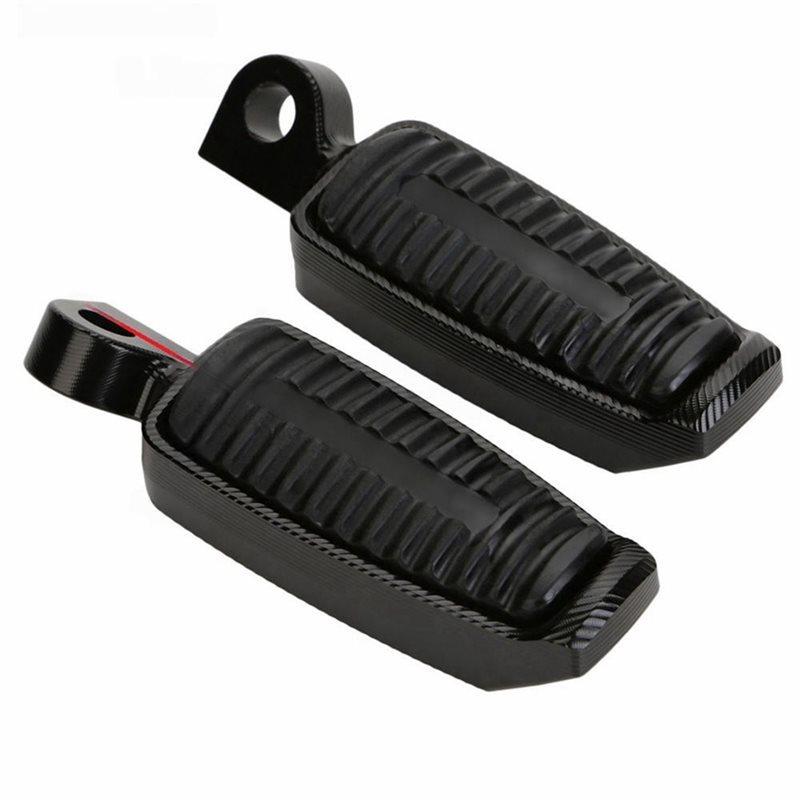 Precise Motorcycle For Sportster XL 883 XL1200 V-Rod Low Hugger Dyna Softa Aluminum Alloy Footpegs Black Footrests