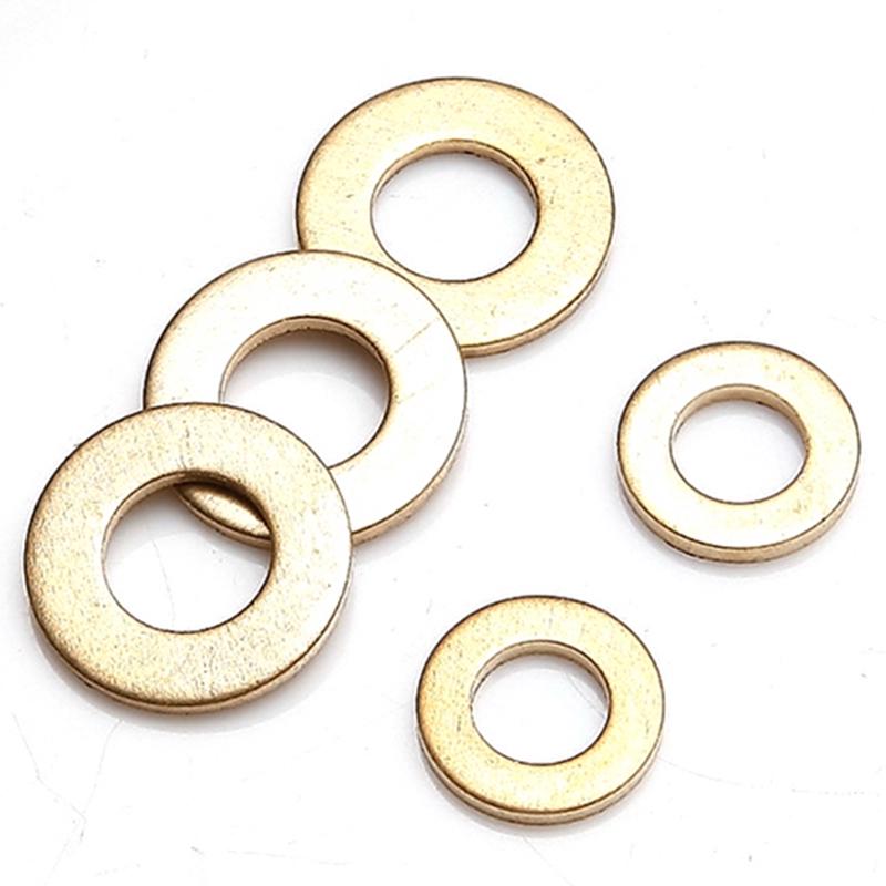 Thickened Brass Flat Washer: Copper Screw & Metal Round In Sizes M2-M24