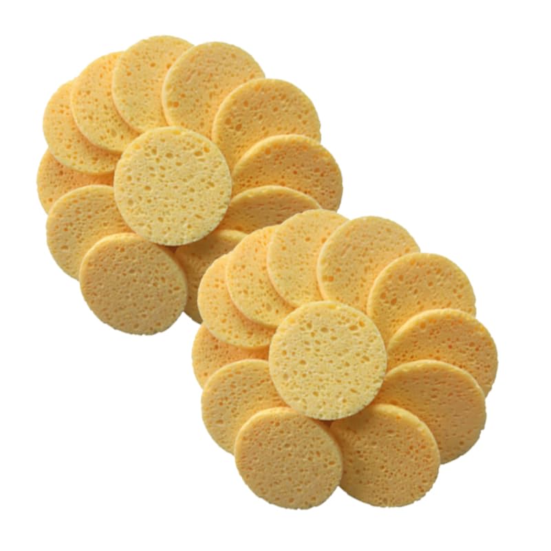 MALUGOGO Facial Cleansing Compressed Cellulose Round Face Cleansing Makeup Remover Gentle On Pore Excess Sebum Wood Pulp X X Cm Sponges, Sponges,