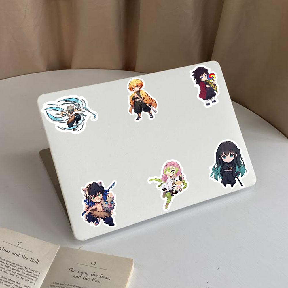 55/110/220Pcs stickers of Nezuko Kamado from Demon Slayer anime, suitable for DIY projects on phones laptops suitcases skateboards and graffiti
