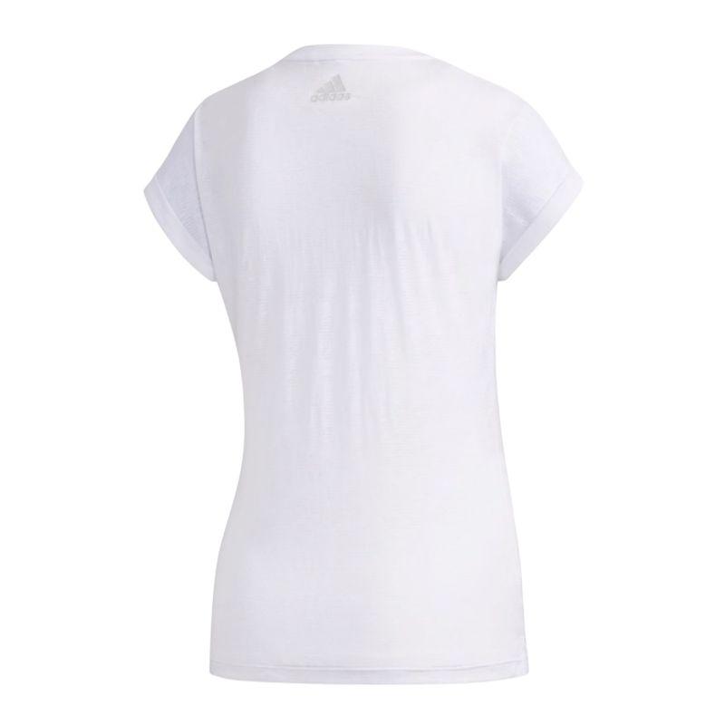 Adidas T Shirts Women's White Crew Neck Moderate EK4713