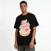 Love You Beary Much Cute Pink Bear Print Sweet Casual T-Shirt Pure cotton T-shirt