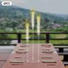 6 Pcs 3 Shades Acrylic Candle Holder,22*76cm Clear Candle Holder Freestanding for Home Decor