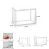 Transparent Plastic Book Storage Box With Lid For Cd Magazine Desktop Organizer