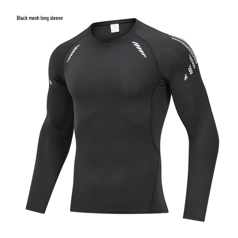 Men's Quick-Dry Long Sleeve Compression Shirt for Running, Cycling, and Basketball